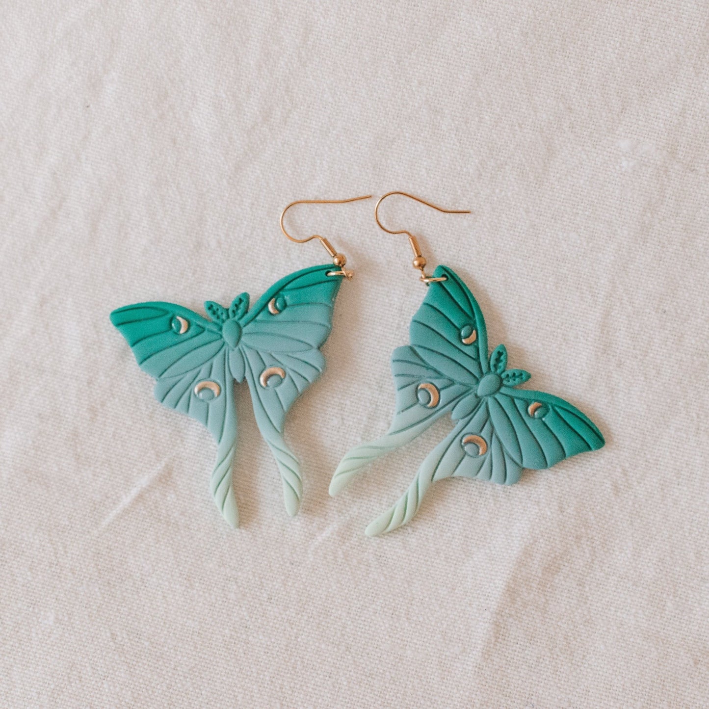 Luna Moth Earrings - Claymore NZ - Earrings