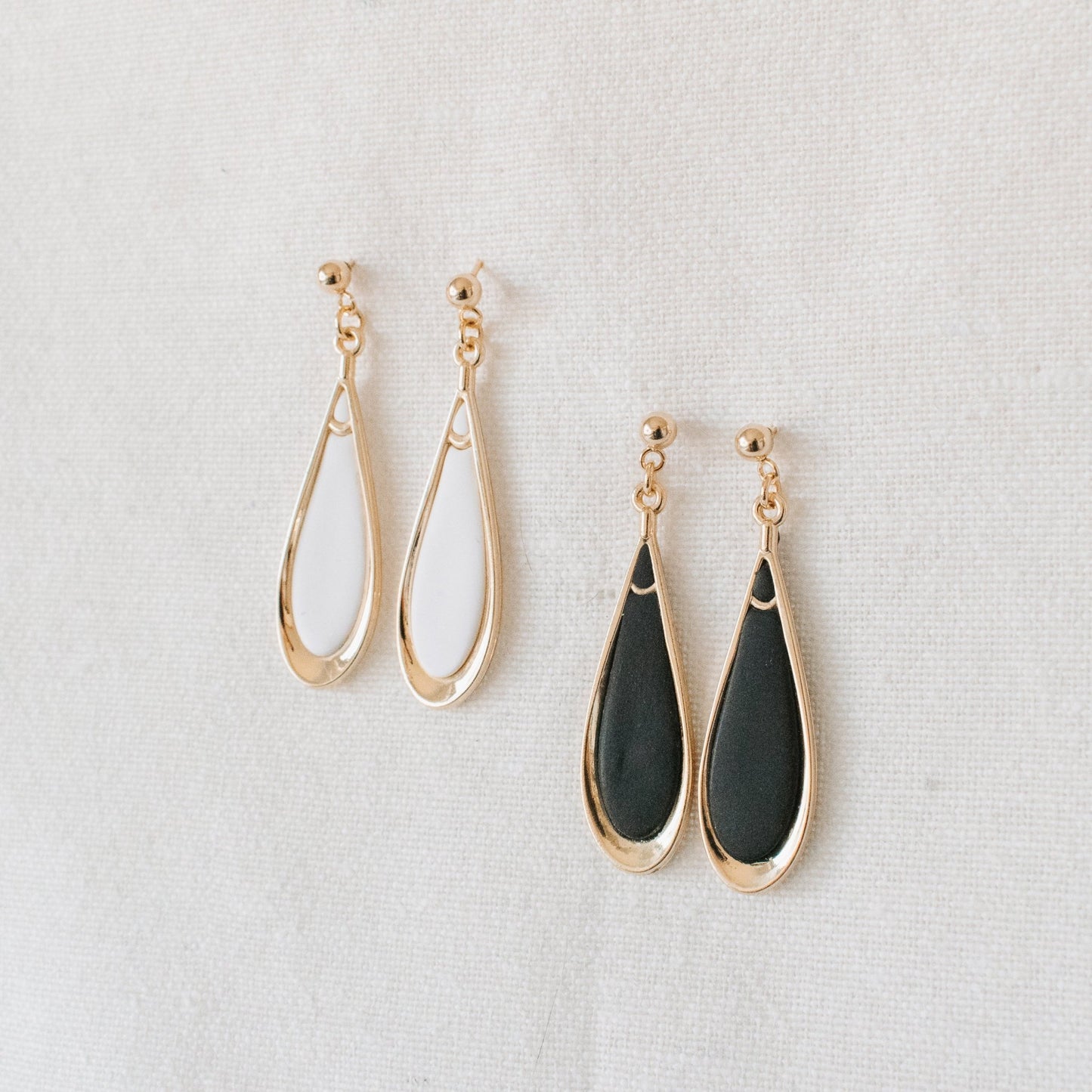 Oval Bezel Earrings - Claymore NZ - Earrings